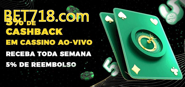 Promoções do cassino ao Vivo BET718.com